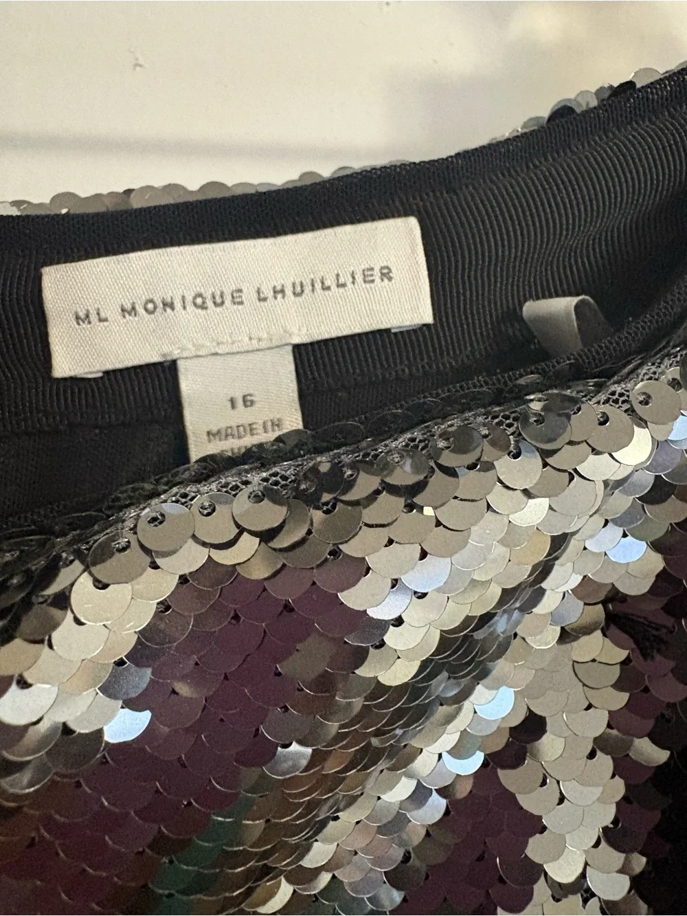 Easy Sequin Wrap Skirt - Dark Silver